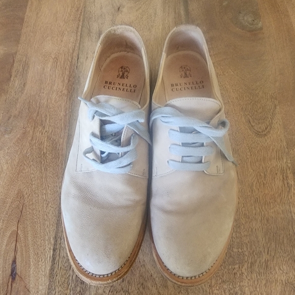 Brunello Cucinelli Leather Oxford Derby Shoes Mens US Size 6 / EU 39 - Picture 10 of 15